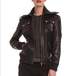 NWOT Trina Turk leather jacket